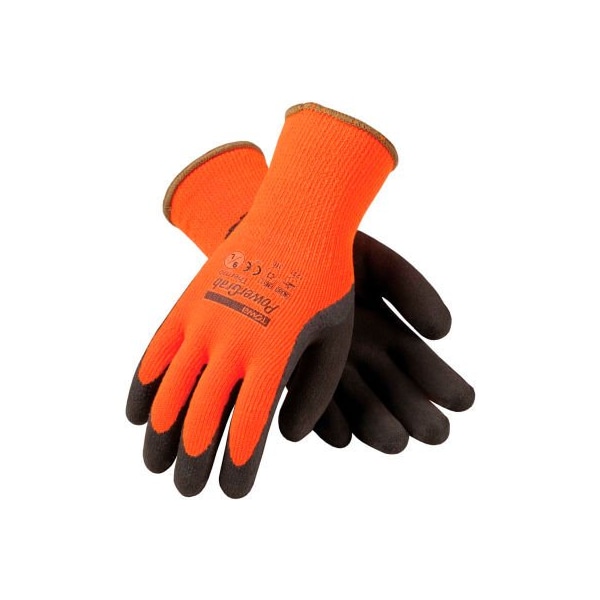 Pip PIP® 41-1400/L PowerGrab„¢ Thermo Cold Protection Hi-Vis Acrylic Terry Glove Latex Coat L 41-1400/L